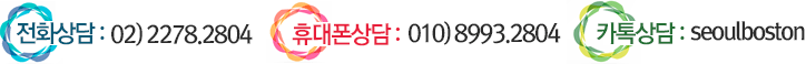 전화:02)2278.2804 휴대폰상담:010)8993.2804 카톡상담:seoulboston